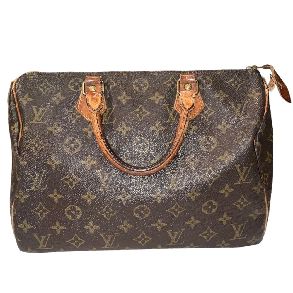 LOUIS VUITTON Speedy 30 VI1902 Authentic Vintage Bag Satchel Purse + LV Lock/Key - Picture 16 of 16